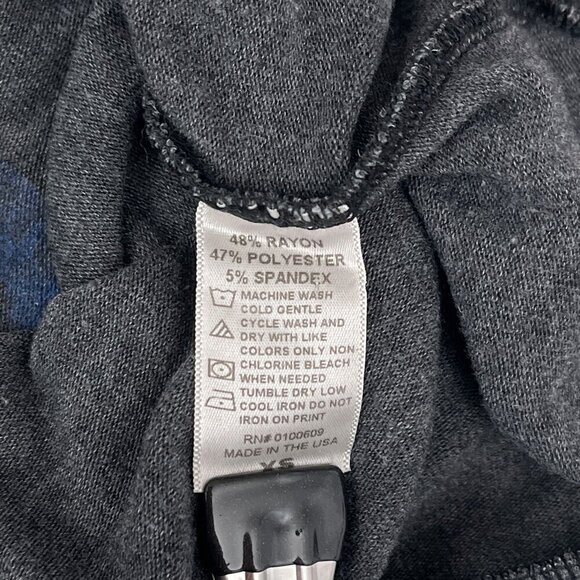 Junk Food "Its A Party In The USA" Graphic Sweatshirt Long Sleeve Gray Women XS - Picture 6 of 9